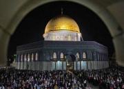 هزاران فلسطینی در مسجدالاقصی اقامه نماز کردند