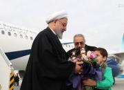 عکس/ استقبال از روحانی در فرودگاه تبریز