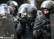  جلیقه‌زردها پرچم اتحادیه‌اروپا را آتش زدند