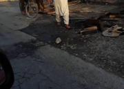 عکس/ حمله انتحاری به کاروان نظامیان آمریکایی در بگرام