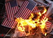 آتش زدن پرچم آمریکا و ناتو در یونان +فیلم
