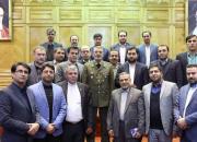دیدار نمایندگان شورای عالی استان ها با فرمانده آجا