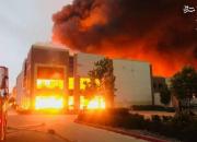 فیلم/ آتش سوزی در یکی از مراکز شرکت آمازون