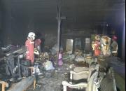 آتش سوزی در کارگاه صنعتی در جاده خاوران