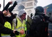 فیلم/ گاز اشک‌آور در چشم پلیس فرانسه