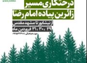 مسیر زائرین پیاده امام رضا(ع) درختکاری می‌شود