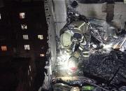 انفجار بامدادی در ساختمان ۷ طبقه مسکونی +تصاویر