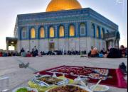 عکس/ افطار در مسجدالاقصی