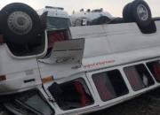 واژگونی مینی‌بوس در جاده سبزوار ۷ نفر را مجروح کرد