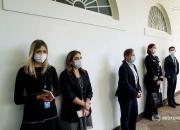 عکس/ اجبار ماسک در کاخ سفید