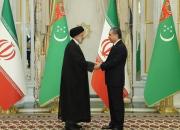 عکس/ دیدار رئیس جمهور با همتای ترکمنستانی
