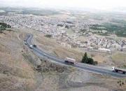 تصویر هوایی از گردنه‌ گویجه‌بئل در بزرگراه اهر-تبریز
