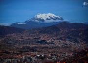 تصویر هوایی از شهر لاپاز بولیوی