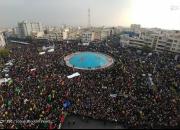 تصاویر هوایی از حضور پرشور مردم  پایتخت