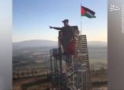 فیلم/ تندیس سردار سلیمانی در مرز لبنان با فلسطین