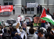تداوم اعتراضات دانشجویی گسترده در آمریکا از سوی حامیان فلسطین