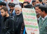 آخرین حضور فیزیکی سردار سلیمانی در راهپیمایی ۲۲ بهمن +عکس