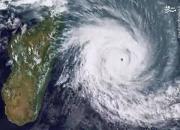 تصویر ماهواره‌ای هولناک از وقوع طوفان