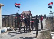 پرچم سوریه در گذرگاه قنیطره برافراشته شد 