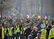 حضور جلیقه زردها در خیابان های فرانسه در شصت و دومین شنبه سیاه