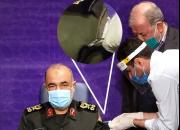 ماجرای لباس فرمانده سپاه هنگام تزریق واکسن +فیلم