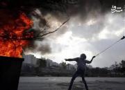 فیلم/ فرار نظامیان صهیونیست از جوانان فلسطینی