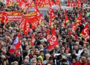 تظاهرات صدها هزار نفری کارگران در فرانسه +عکس و فیلم