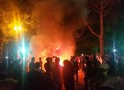 تصاویری از ناآرامی‌های شب گذشته در برلین