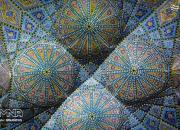 عکس/ کاشی‌کاری یکی از زیباترین مساجد شیراز