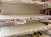 فیلم/ بحران مواد غذایی و بهداشتی در فروشگاه‌های انگلیس
