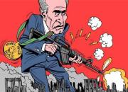 اثر کاریکاتوریست برزیلی درباره جنایات «شیمون پرز» در غزه