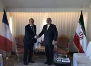 عکس/ دومین دیدار وزیر امور خارجه فرانسه با ظریف