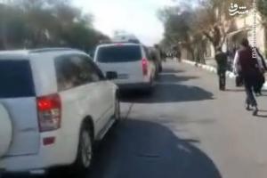 فیلم/ کاروان دولت در خیابان منتهی به محل سخنرانی روحانی
