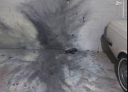 عکس/ انفجار مواد محترقه در پارکینگ منزل مسکونی