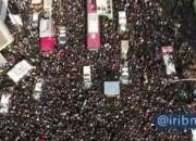 فیلم/ وداع با شکوه مردم تهران با شهدای مقاومت