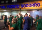 عکس/ اعتراض پرستاران در برزیل به کمبود تجهیزات