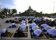 عکس/ اقامه نماز عید فطر توسط مسلمانان جهان