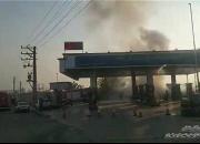 عکس/ مهار به موقع آتش سوزی در جایگاه پمپ گاز