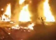 سوختن ۳۰ اتوبوس در آتش در ایتالیا +فیلم