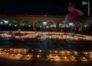 عکس/ روشن کردن ۱۱۸۷ شمع در مسجد سهله