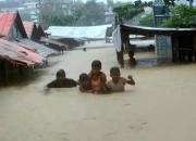 اردوگاه‌های مسلمانان «روهینگیا» در سیلاب +فیلم