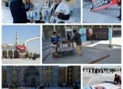 عکس/ آماده‌سازی مسجد جمکران برای استقبال از پیکر سردار سلیمانی