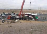 آخرین جزئیات از حادثه واژگونی اتوبوس در استان یزد