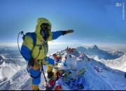 عکس/ اینجا بلندترین نقطه کوه اورست است