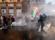 اعتراض‌های گسترده در پایتخت ایتالیا علیه واکسیناسیون کرونا