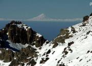 عکس/ دورنمای دماوند از فراز کوه کرکس