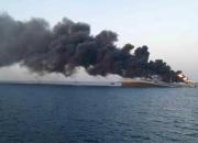 فیلم/ کشتی مسافربری ایتالیاتی در آتش سوخت