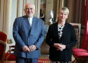 عکس/ دیدار ظریف با وزیر امورخارجه سوئد