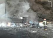 فیلم/ ماشین‌های سوخته در آتش‌سوزی قم