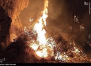 عکس/ آتش سوزی در منطقه حفاظت شده خائیز بهبهان